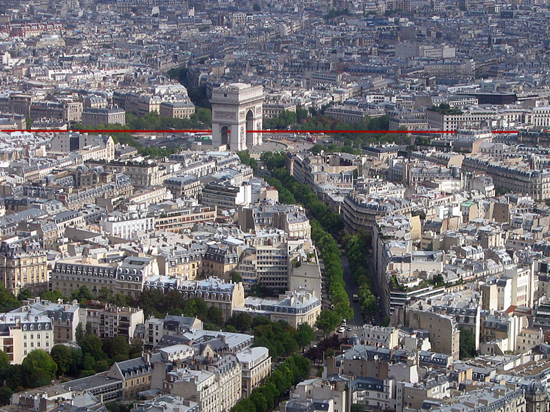 Arc de Triomphe marker